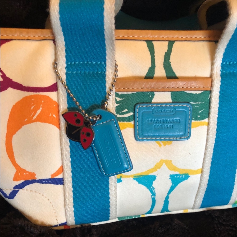 COACH MINI MATERIAL TOTE